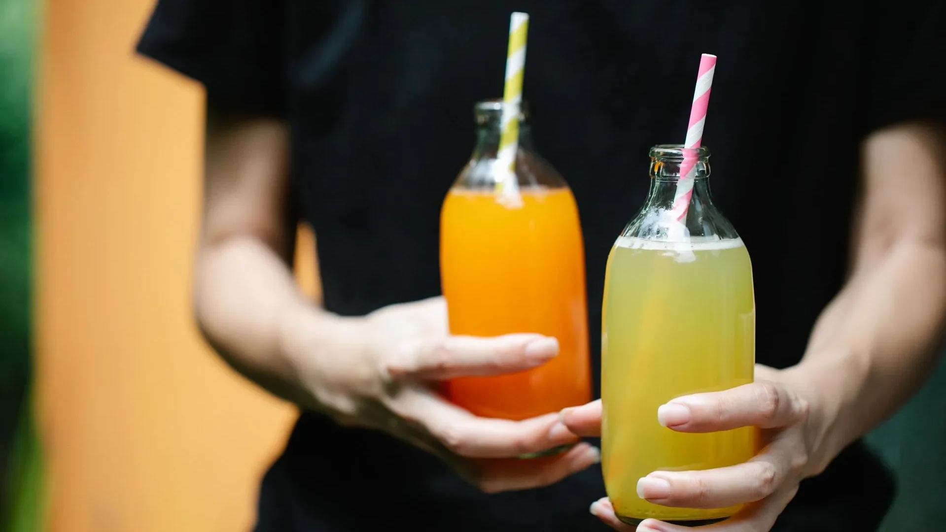 roup of fermented probiotic drinks—kombucha, kefir, and brine shot—as powerful options among the best drinks for gut health.