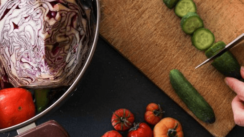 healthy meal prep bowls overhead