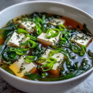 miso soup tofu bowl steaming