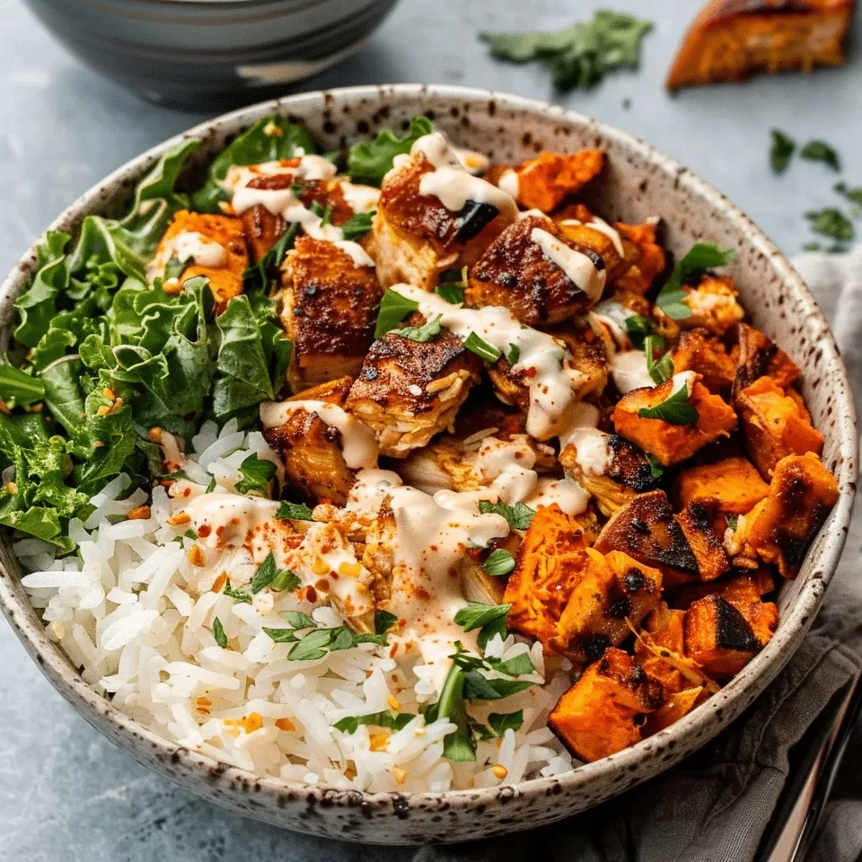 rice bowl sweet potato sauerkraut